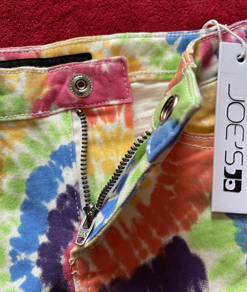 Nuevo con etiquetas Pantalones Cortos Joe's Jeans Para Niña Cintura Ajustable Tiro Medio The Chloe Corbata Teñida Talla: 4 Foto 4 de 4