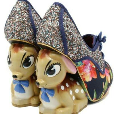 Irregular Choice Disney Bambi Pumps Heels US 6 36 New With Box Glittery