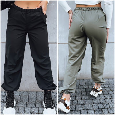 Damen Fallschirmhosen Parachute Hose Komfort Lang Hose Sweatpants DSTREET S M L