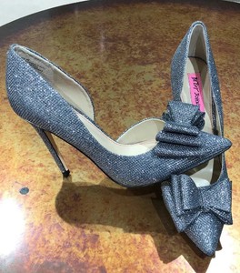 betsy johnson silver heels
