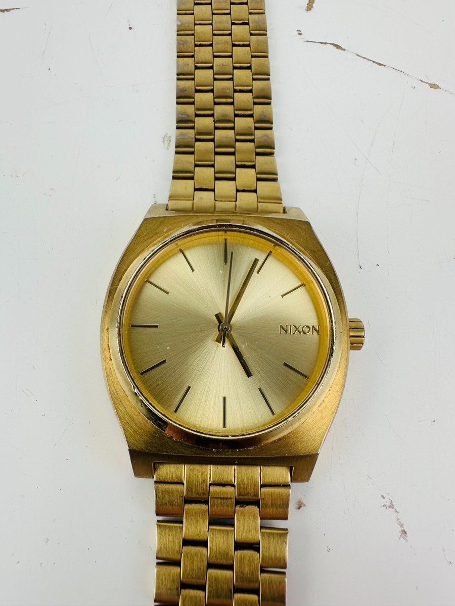 NIXON MINIMAL TIME TELLER ゴールド Time Teller Watch | All Gold / Gold | Unisex Stainless Steel