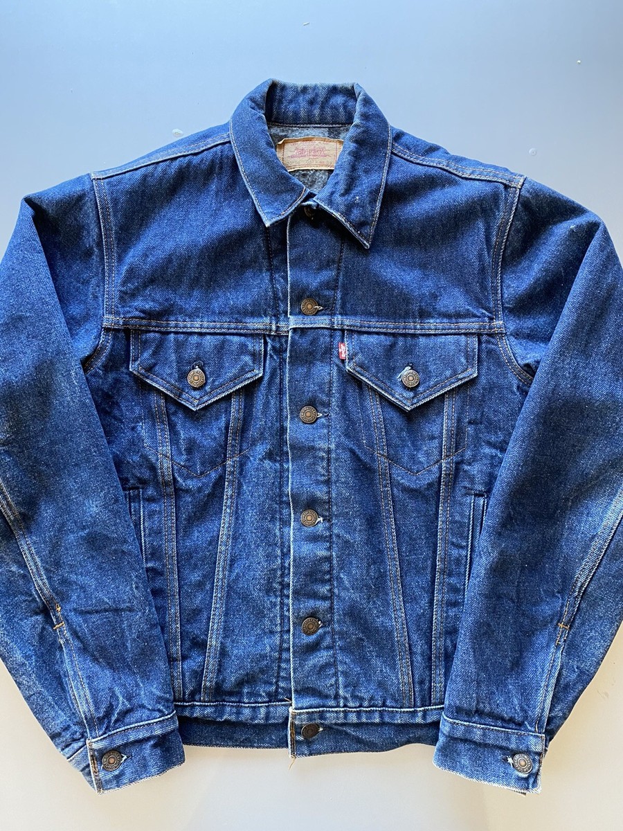 Vintage 80s Levis Type 3 Blanket Lined Trucker Denim Jean Vintage 80s Levis Type 3 Blanket Lined Trucker Denim Jean