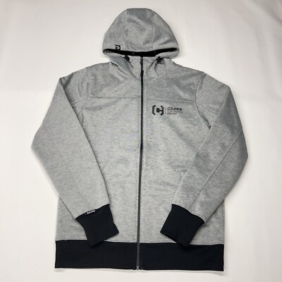 Cropp Sweatshirt Hoodie Sweater Mens Large Grey Zip Pocket
