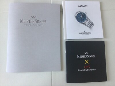 Meistersinger Uhren Kataloge 2025 Kollektion , Kaenos , Alain Silberstein Edit.