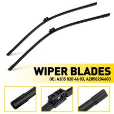 2PCS For Mercedes-Benz C Class W205 Front Windscreen Wiper Blades Set 22''+22''