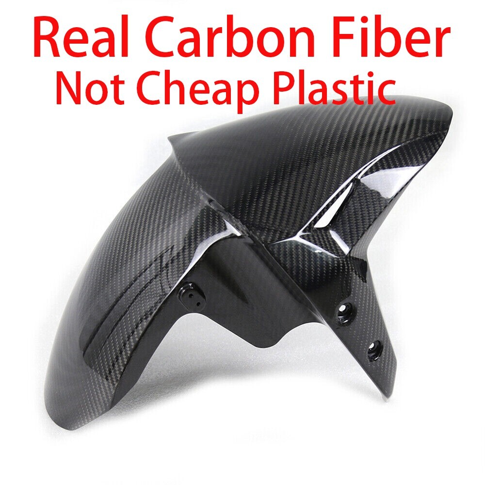 Real Carbon Fiber Front Fender For 2023 2024 Ninj ZX-4RR ZX4RRMudguard , Glossy