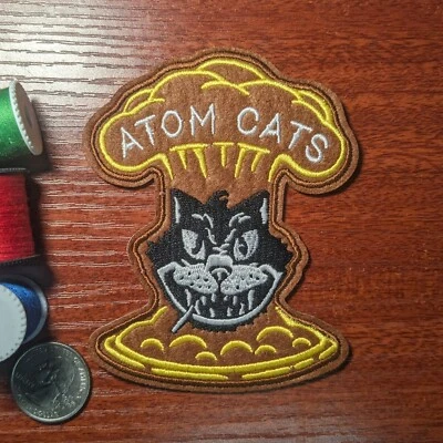 Atom Cats Fallout Patch Video Games Gaming Cosplay Embroidered Iron On 4x3.25"