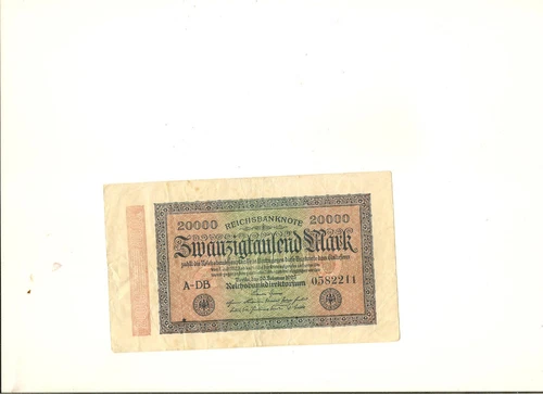 GERMANY REICHSBANKNOTE 20000 MARK 1923