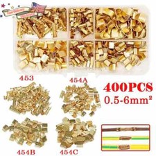 400x U-Shape Terminal Cable Wire Spade Butt Connector Copper Crimp Terminals Kit