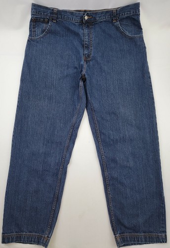 VINTAGE JOKER Brand Mister Cartoon Baggy Denim Uomo Blue Jeans taglia 42x32  | eBay