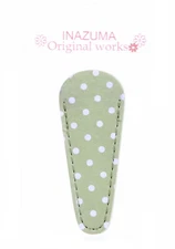 Small Polka Dot Embroidery Scissors Sheath Light Green