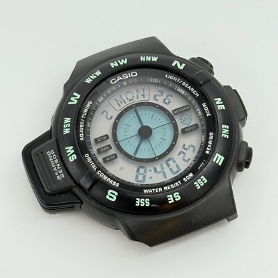 Vintage Men's CASIO Pathfinder Digital Compass Watch, CPW-100 (Damaged  Lugs)