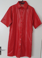 Pretty little thing dress,red,faux leather,short,size 6, used, in good condition