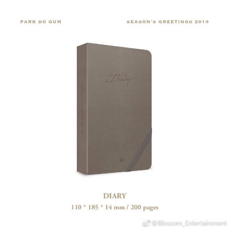 Park Bo Gum BoGum 2019 Official Season's Greeting Boxset