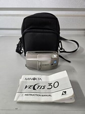 Minolta 35 mm Film Camera Vectis 30 Aspherical Lens Zoom 30-90 mm Case Manual