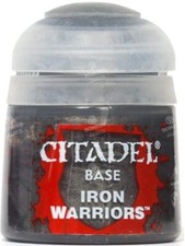 Citadel Iron Warriors - Base - Paint Pot 12ml, Mini Paints, Lot of 6 New, 21-48