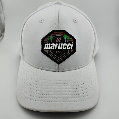 Marucci Hat Cap ST/23 Performance Snapback Baseball Softball Vented White