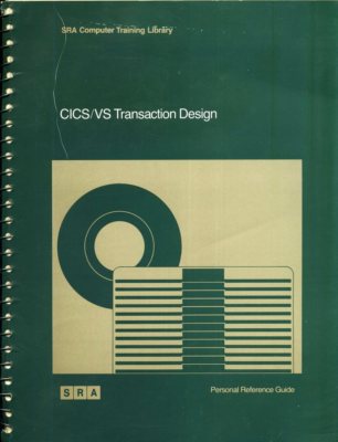 SRA Computer Training Library CICS/VS Transaction Design | eBay