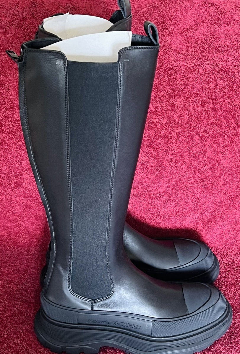 Alexander McQUEEN Women's Tread Slick Knee High Boots in