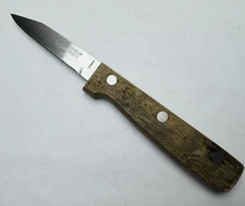 Vintage Ekco Eterna Paring Peeling Knife 3” Blade Full Tang Wood Handle Taiwan