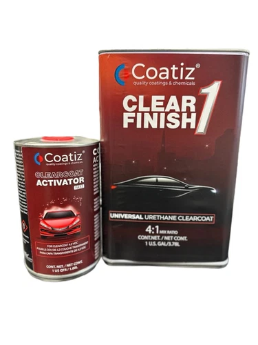 Automotive Ultra High Gloss 2K Clear Coat Urethane, 4:1 Gallon Clearcoat Kit