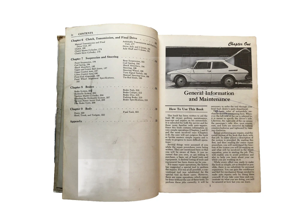 Guía de cableado manual de reparación de taller Saab 99 1969-1975 carrocería del motor Foto 4 de 4