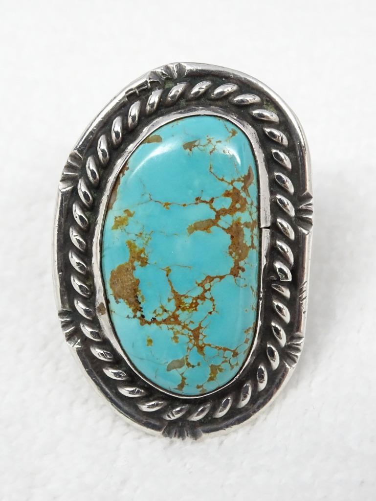 Massive 135 Gram Buffalo Head Native American Navajo Turquoise Sterling Silver Bracelet Massive 135 Gram Buffalo Head Native American Navajo Turquoise Sterling Silver Bracelet