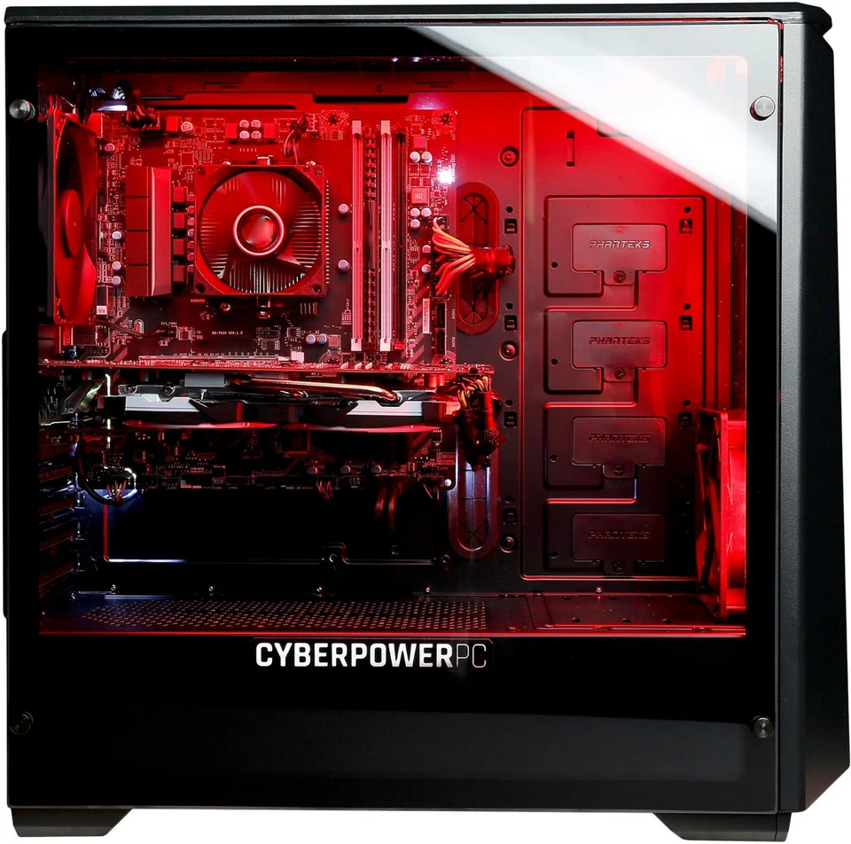 NEW CyberPowerPC GUA1400BST Ultra Gaming Desktop AMD 6300 Radeon RX 560 1TB HDD - Image 2 of 4