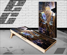Welder Cornhole Boards Bean Bag Toss Game