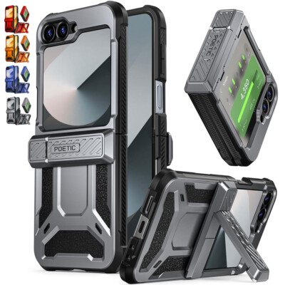 For Samsung Galaxy Z Flip Z Flip FE Case Full Body Cover With  Kickstand