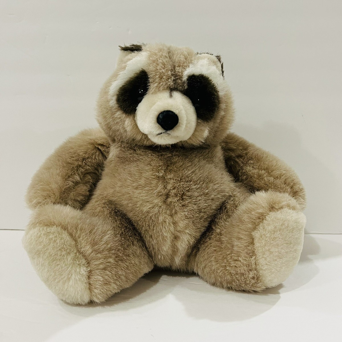 Vintage 1985 Gund Raccoon Plush Bandit Stuffed Animal 9