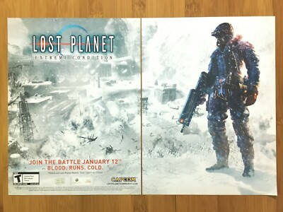Lost Planet: Extreme Condition Xbox 360 PC 2006 Print Ad/Poster Official Art
