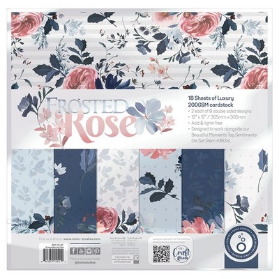 Tonic Studios Paper Pad 12''X12''-Frosted Rose - 2 Pack