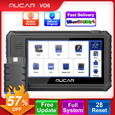 #ad VO6 Professional Car Diagnostics Tools Full System 28 Reset ECU Coding Bidirecti $307.99