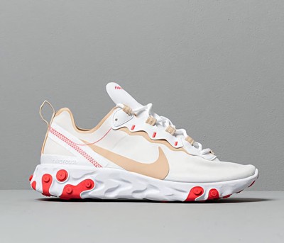 Nike Women s SZ.8 React Element 55 ''White Desert Ember'' BQ2728-101 Running New 