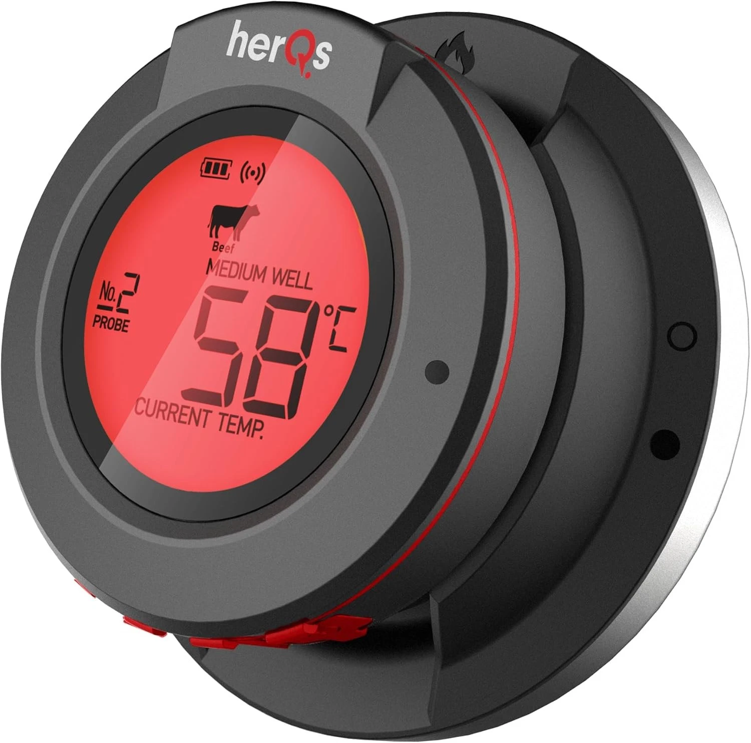 Wireless Meat Thermometers w/ 2 Food Temperature Probes, Cooking & BBQ, APP, New