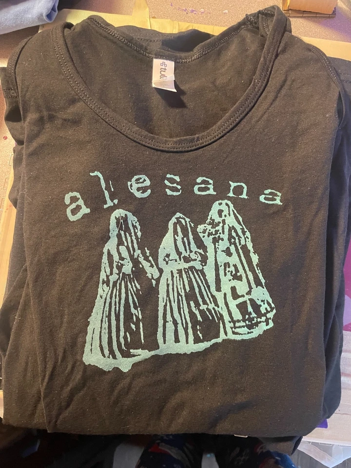 Vestido Gótico Alesana Estampado Negro Mediano Camiseta sin Mangas Emo Post Hardcore Foto 2 de 2