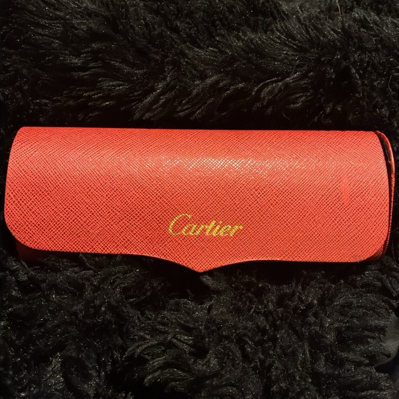 Cartier glasses , with red case box!