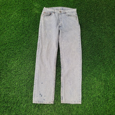 #ad #ad Vintage LEVIS 501 Button Fly Jeans 30x31 Acid Wash USA 80 90s 520 021 80597 4 $51.00