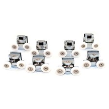 KIT8 CUSCINETTI RICAMBIO ROTELLINE BOX DOCCIA CABINA PORTA ANTA SCORREVOLE RUOTE
