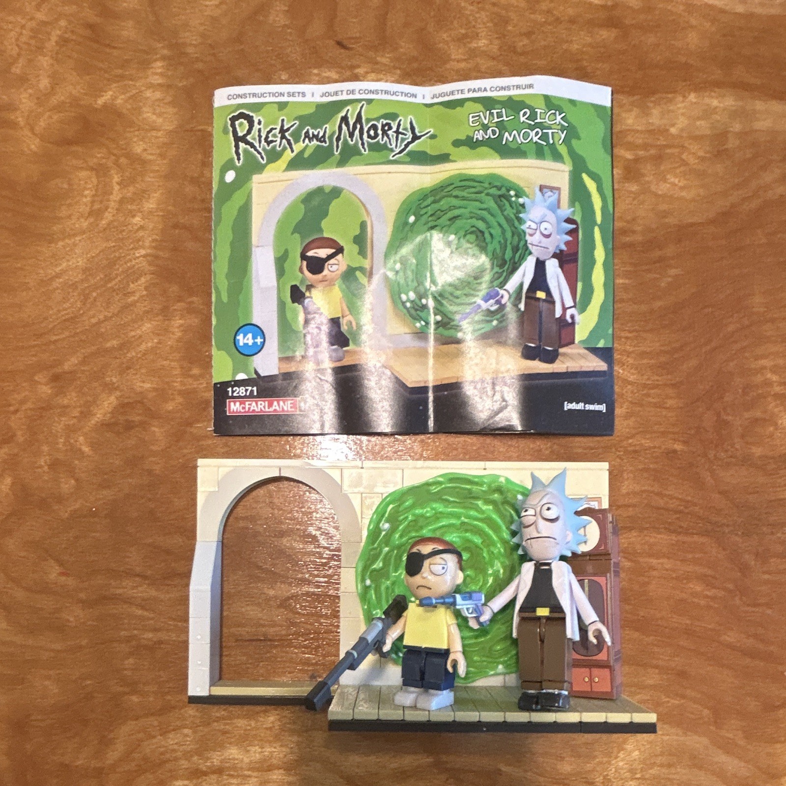 McFarlane Rick and Morty Evil Rick and Morty Construction Set 12871 Age 14+