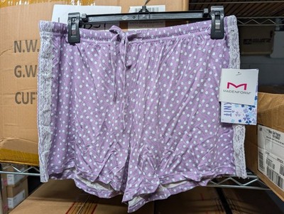 Maidenform Petal Knit Super Soft Sleepwear PJ Lounge Shorts COMFY NEW