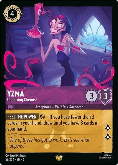 Yzma - Conniving Chemist   56/204 Lorcana NM  - Azurite Sea
