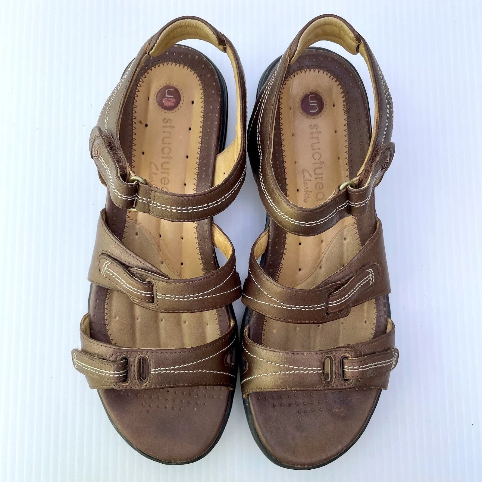 Sandali Clarks destrutturati 10 marroni comodi