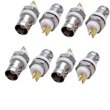 BNC Female Jack Bulkhead Solder Panel Mount Insulated Coax Rf Connector, Pack...