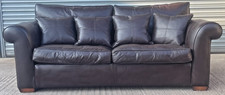Duresta Brown Leather Sofa 3 Seater – Luxury Quality – Excellent Condition