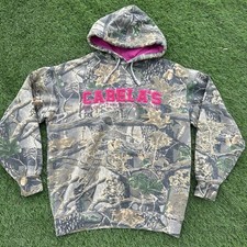 Cabelas Hoodie Womens Small Regular Camo Seclusion 3D PullOver Long Sleeve