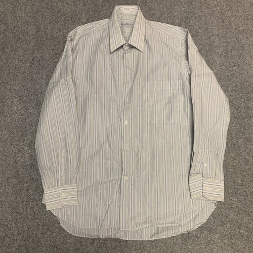 Salvatore Ferragamo, VINTAGE Salvatore Ferragamo RARE Button Up Shirt Size 16 100% Cotton
