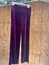 Weissman Dancewear Eggplant Velvet Boot Cut Jazz Pants Size Small Adult New