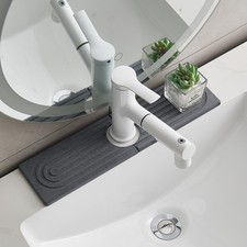 Stone Faucet Mat for Kitchen Sink, Diatomite Drying Stone Mat Sink Protector,...